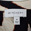 Second-Hand - Witchery Patterned Cool Summer Work Blouse Size 10 - SwapUp