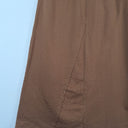 Second-Hand - Assorted Brands Edgy Tobacco Jersey Midi Skirt Size M - SwapUp