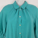 Second-Hand - Witchery Everyday Teal Collared Tiered Midi Dress Size 8 - SwapUp