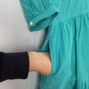 Second-Hand - Witchery Everyday Teal Collared Tiered Midi Dress Size 8 - SwapUp