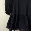Second-Hand - Witchery Navy Sheer Long Sleeve Babydoll Dress Size 8 - SwapUp