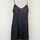 Second-Hand - Witchery Navy Sheer Long Sleeve Babydoll Dress Size 8 - SwapUp