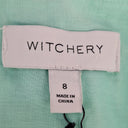 Second-Hand - Witchery Mint Flowy Long Sleeve Tiered Mini Dress Size 8 - SwapUp