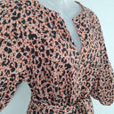 Second-Hand - Witchery Relaxed Belted 3/4 Sleeve Cheetah Midi Dress Size 8 - SwapUp