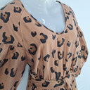 Second-Hand - Witchery Effortless Belted Cheetah Tiered Maxi Dress Size 8 - SwapUp