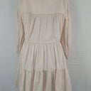 Second-Hand - Witchery Striped V Neck 3/4 Sleeve Tiered Mini Dress Size 8 - SwapUp