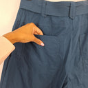 Second-Hand - Witchery Casual Deep Teal Tie Waist Pants Size 8 - SwapUp