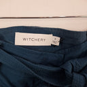 Second-Hand - Witchery Casual Deep Teal Tie Waist Pants Size 8 - SwapUp