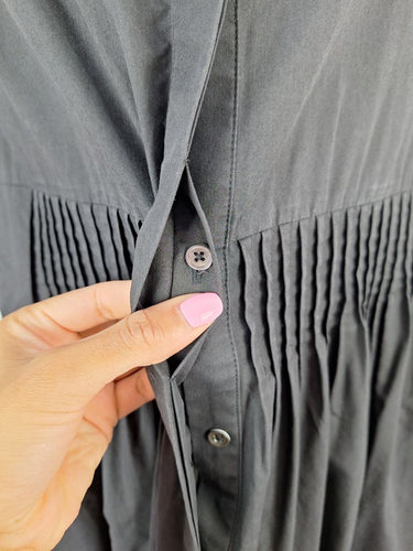 Second-Hand - Nique Noir Aurora Shirt Maxi Dress Size 12 - SwapUp
