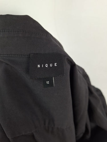 Second-Hand - Nique Noir Aurora Shirt Maxi Dress Size 12 - SwapUp