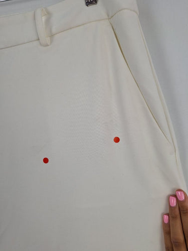 Second-Hand - Witchery Milk White Tailored Wide Leg Pants Size 18 - SwapUp