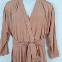 Second-Hand - Ginger & Smart Blush Mesh Sleeve Cross Front Dress Size 16 - SwapUp