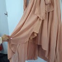 Second-Hand - Ginger & Smart Blush Mesh Sleeve Cross Front Dress Size 16 - SwapUp