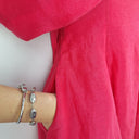 Second-Hand - Aje Fuscia Pink Arista Tulip Sleeve Mini Dress Size 6 - SwapUp