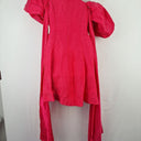 Second-Hand - Aje Fuscia Pink Arista Tulip Sleeve Mini Dress Size 6 - SwapUp