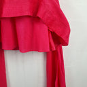 Second-Hand - Aje Fuscia Pink Arista Tulip Sleeve Mini Dress Size 6 - SwapUp