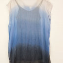 Second-Hand - Blue Illusion Flirty Sheer Bedazzled Top Size M - SwapUp