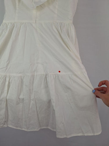 Second-Hand - Petal + Pup White Frill Summer Day Dress Size XL - SwapUp