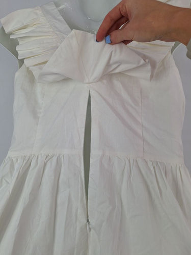 Second-Hand - Petal + Pup White Frill Summer Day Dress Size XL - SwapUp