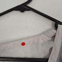 Second-Hand - Blue Illusion Flirty Sheer Bedazzled Top Size M - SwapUp