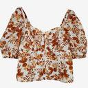 Second-Hand - Commonry Island Flower Linen Top Size 12 - SwapUp
