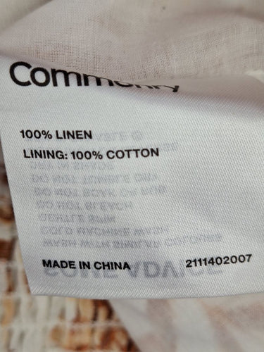 Second-Hand - Commonry Island Flower Linen Top Size 12 - SwapUp