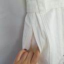Second-Hand - Witchery White Denim Utility Mini Dress Size 8 - SwapUp