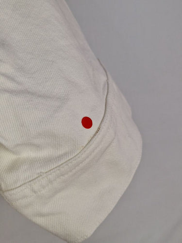 Second-Hand - Witchery White Denim Utility Mini Dress Size 8 - SwapUp