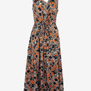 Second-Hand - Witchery Rust Floral Doodle Dress Size 8 - SwapUp