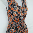 Second-Hand - Witchery Rust Floral Doodle Dress Size 8 - SwapUp