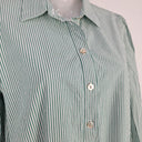 Second-Hand - Witchery Minty Stripe Pearl Button Midi Dress Size 8 - SwapUp