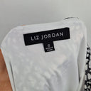 Second-Hand - Liz Jordan Monochrome Speckled Gathered Neck Dress Size S - SwapUp