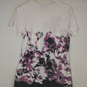 Second-Hand - Liz Jordan Wisteria Print Classic Fit T-shirt Size S - SwapUp