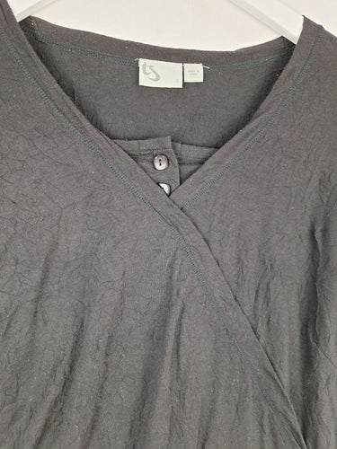 Second-Hand - Taking Shape Crumple Texture Cross Over Top Size S - SwapUp