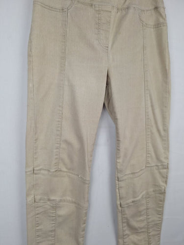 Second-Hand - Blue Illusion Washed Olive Jean Style Pants Size S - SwapUp
