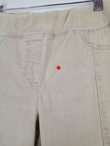 Second-Hand - Blue Illusion Washed Olive Jean Style Pants Size S - SwapUp