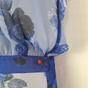Second-Hand - Lover Rope Tie Halter Blue Floral Maxi Dress Size 12 - SwapUp