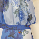 Second-Hand - Lover Rope Tie Halter Blue Floral Maxi Dress Size 12 - SwapUp