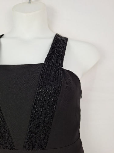 Second-Hand - Wayne Cooper Beaded Bodice Cross Back Dress Size 10 - SwapUp