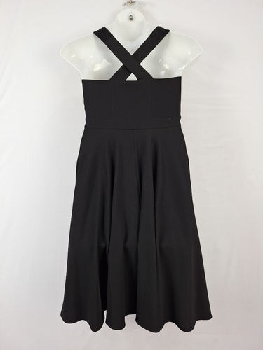 Second-Hand - Wayne Cooper Beaded Bodice Cross Back Dress Size 10 - SwapUp