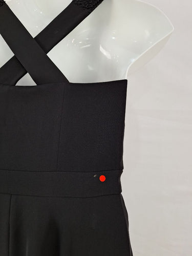 Second-Hand - Wayne Cooper Beaded Bodice Cross Back Dress Size 10 - SwapUp