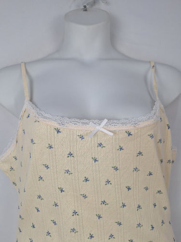 Second-Hand - Sommeil P La Fleur Pointelle Mini Dress Size XL - SwapUp