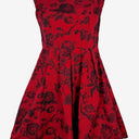Second-Hand - Princess Highway Berry Fit & Flare Garden Dress Size 8 - SwapUp