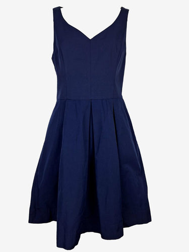 Cue Navy Fit & Flare Dress Size 12