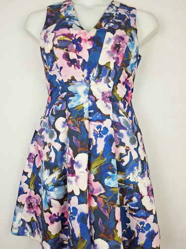 Second-Hand - Cue Watercolour Blur Bloom Dress Size 12 - SwapUp