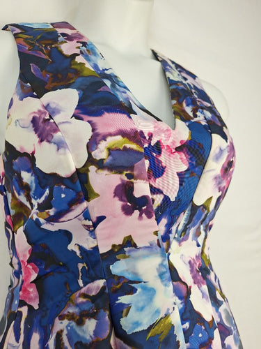 Second-Hand - Cue Watercolour Blur Bloom Dress Size 12 - SwapUp