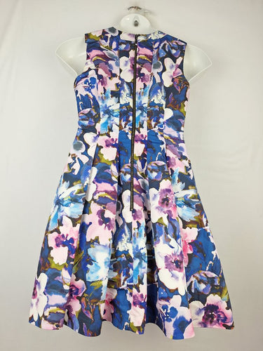 Second-Hand - Cue Watercolour Blur Bloom Dress Size 12 - SwapUp