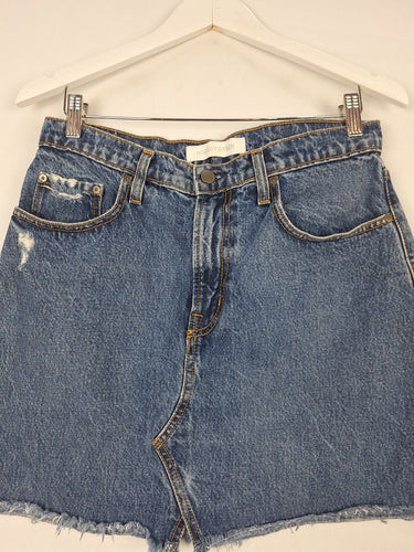 Second-Hand - Nobody Denim Classic Blue Denim Skirt Size 12 - SwapUp