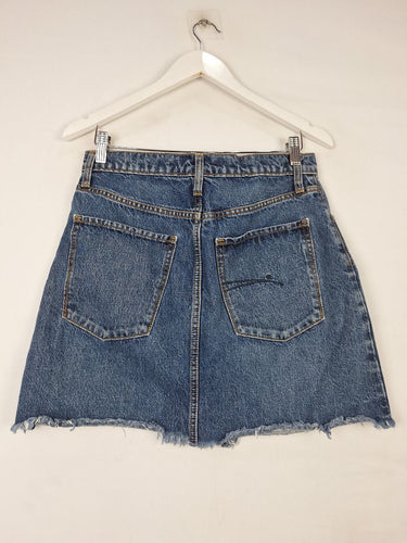 Second-Hand - Nobody Denim Classic Blue Denim Skirt Size 12 - SwapUp
