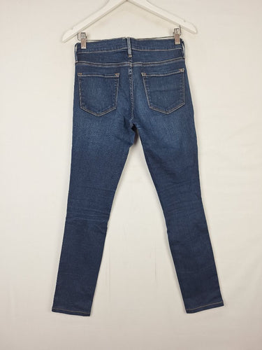 Second-Hand - Frame Classic Blue Skinny Jeans Size 8 - SwapUp